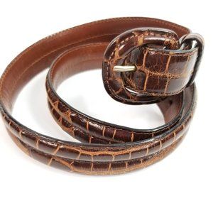 Polo Ralph Lauren cognac alligator belt